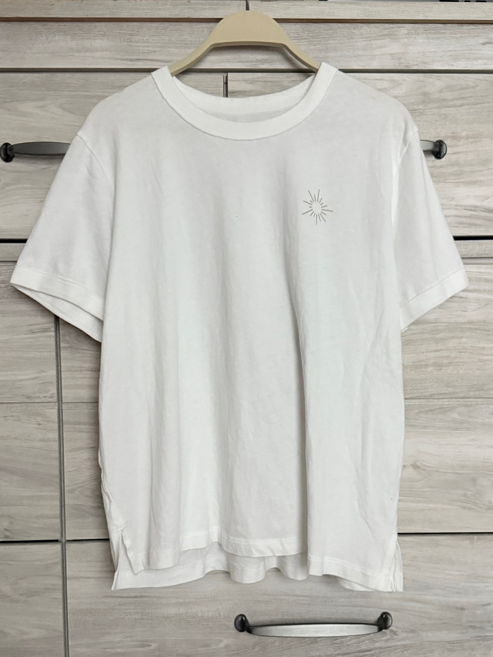 Aerie Offline Oversized White Crewneck T-Shirt Size xs